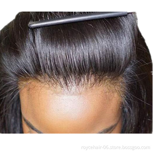 Ear to Ear Thin Skin Invisible Lace Frontal Swiss Film Transparent HD Lace Frontal with Pre plucked Hairline